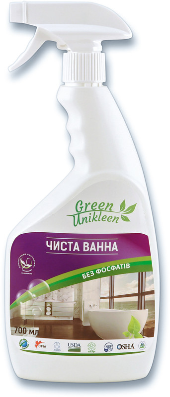 Засіб для чищення ванної кімнати GREEN UNIKLEEN , 0,7 л